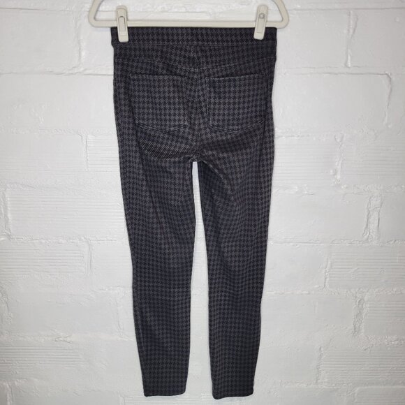 Spanx Women's Medium Pants Gray Houndstooth Pull On - Picture 2 of 5